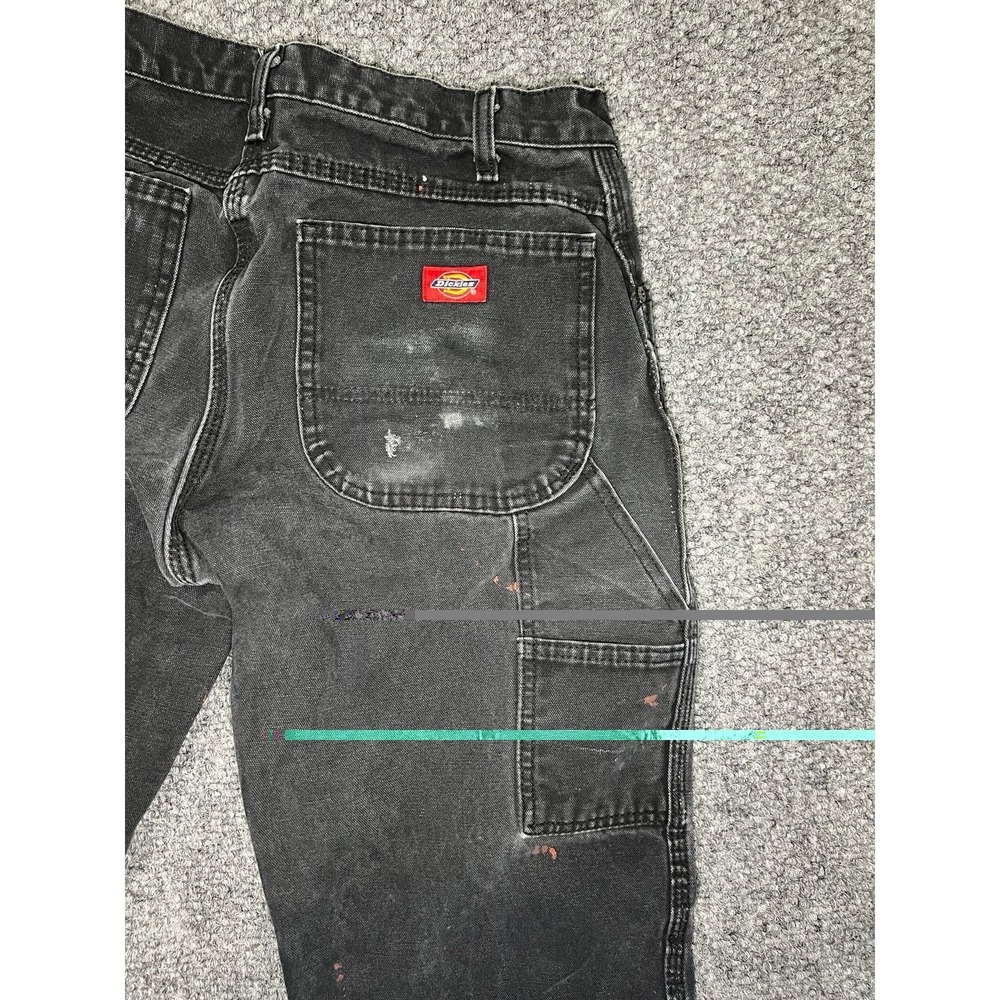 Dickies Men's Black Work Pants 32x32 Utility Pockets Workwear Construction - Picture 3 of 5